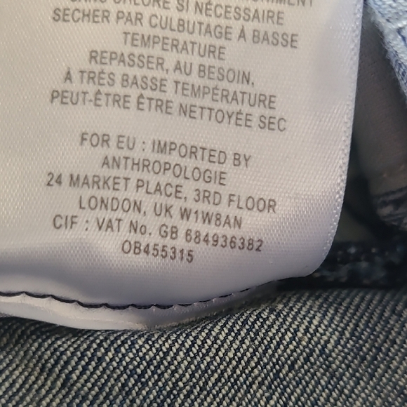 Anthro Pilcro Stet Mid-Rise Skinny Jeans with Split Hem - Size 29 - Picture 11 of 11